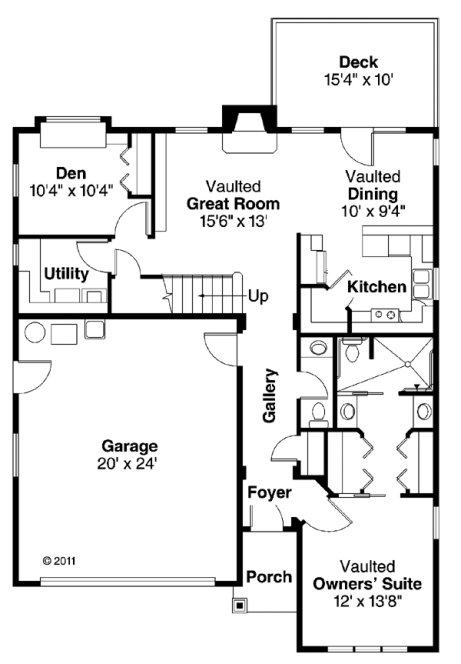 Main Floor Plan for House Plan #341183