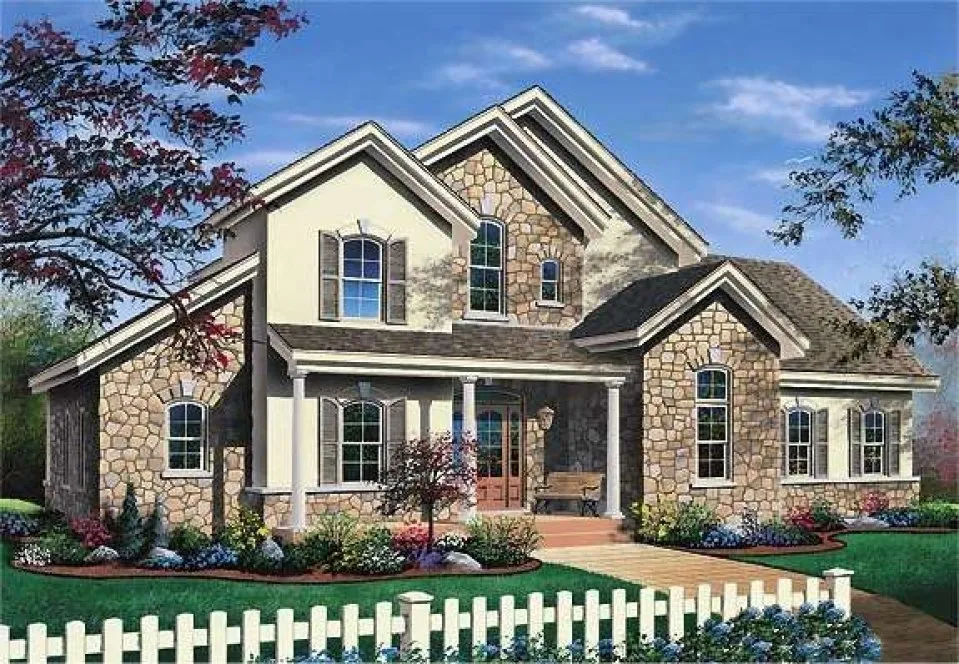 Full Rendering for House Plan #146862