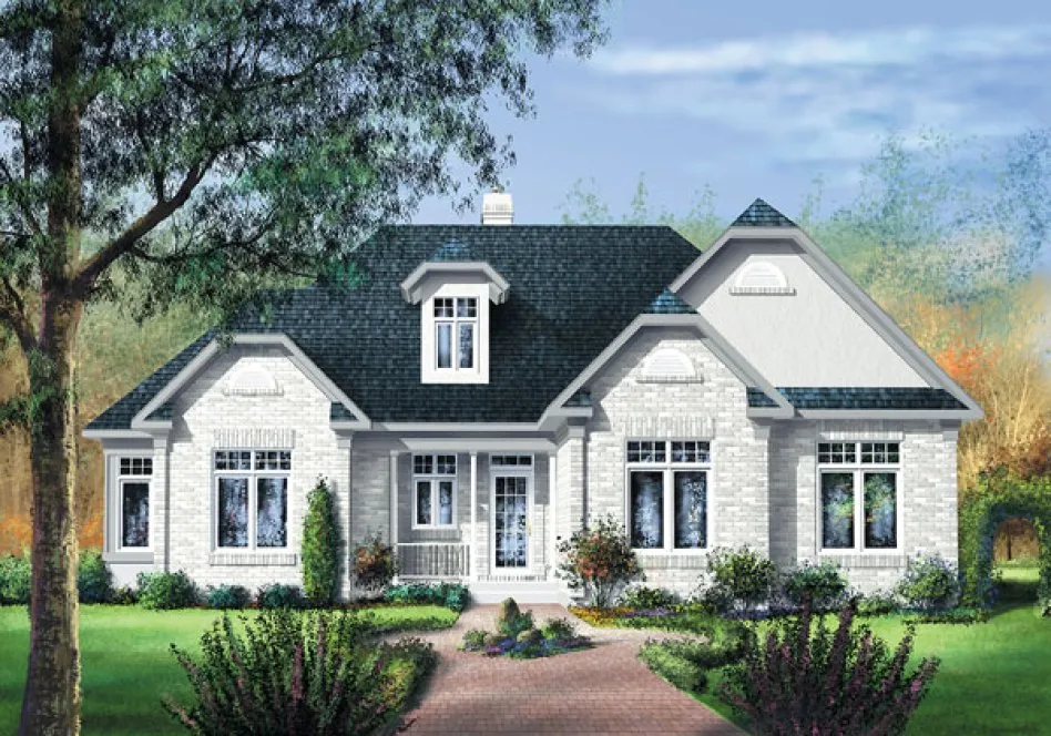 Full Rendering for House Plan #179301