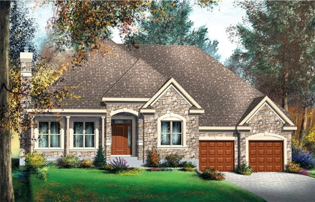 Full Rendering for House Plan #171101