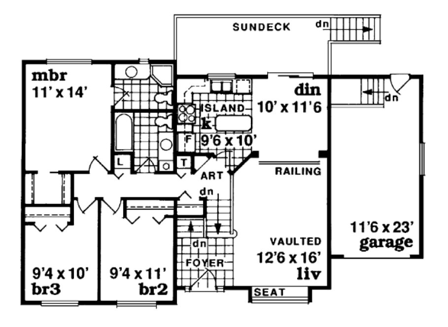 Main Floor Plan for House Plan #519120