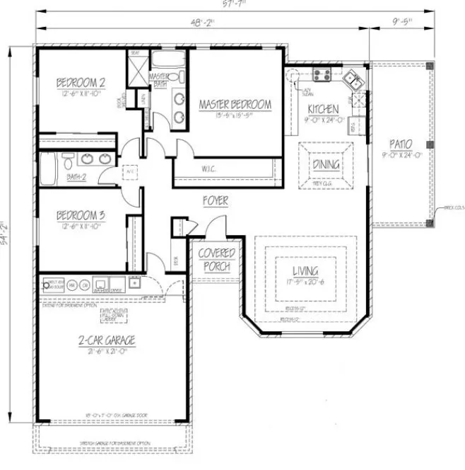Main Floor Plan for House Plan #567300