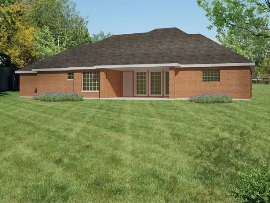 Rear Elevation for House Plan #569400