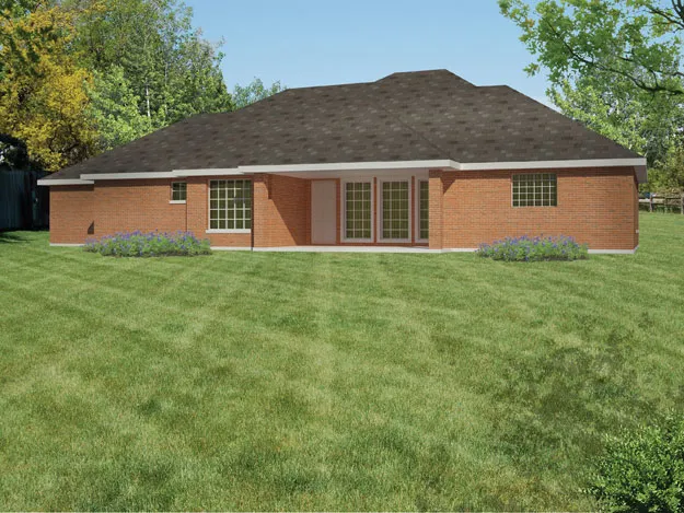 Rear Elevation for House Plan #569400