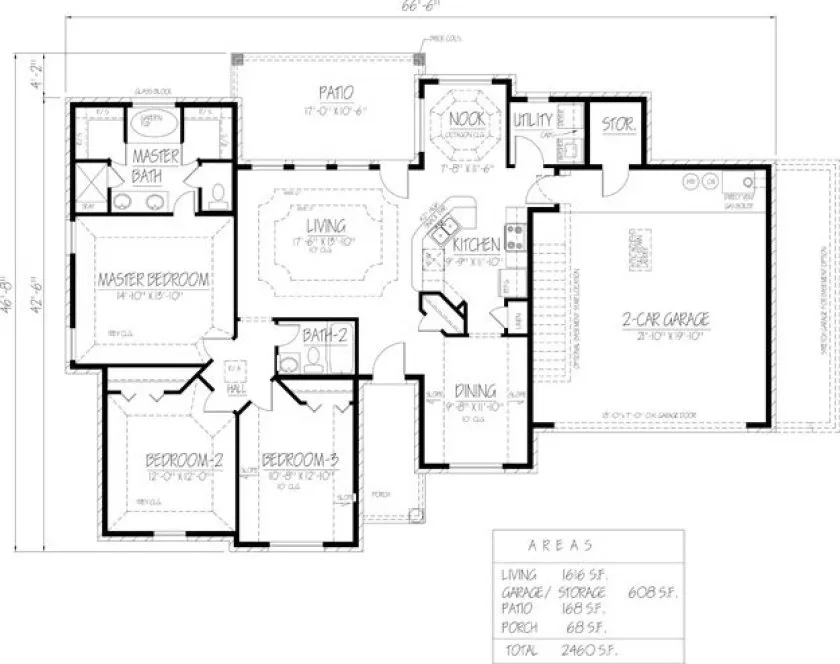 Main Floor Plan for House Plan #569400