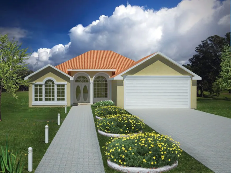 Full Rendering for House Plan #561500