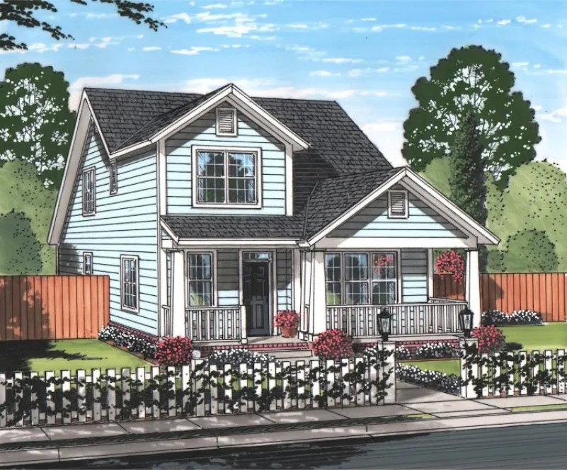 Full Rendering for House Plan #242322