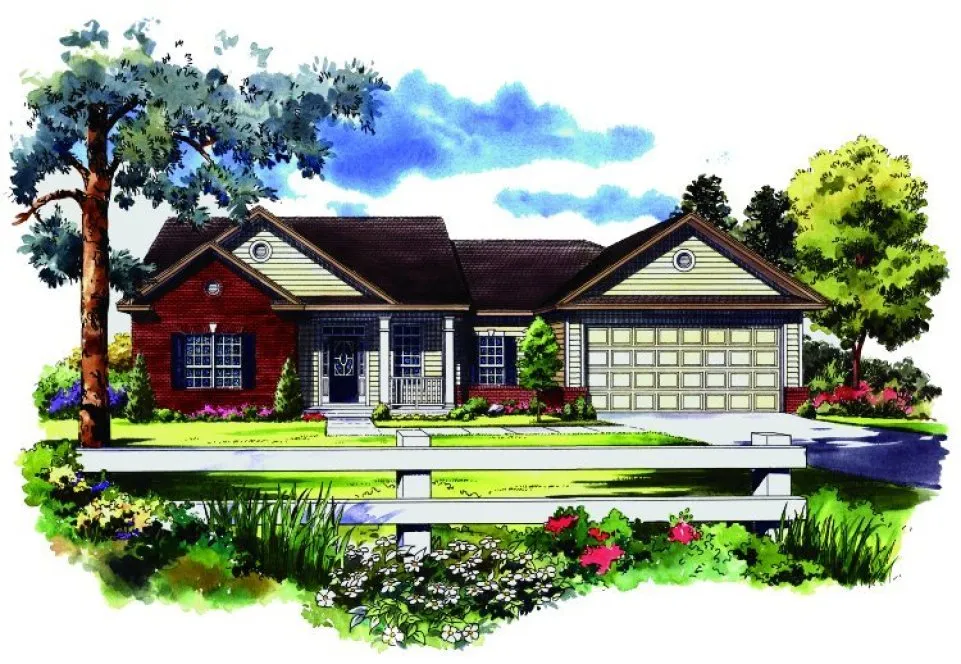 Full Rendering for House Plan #210661