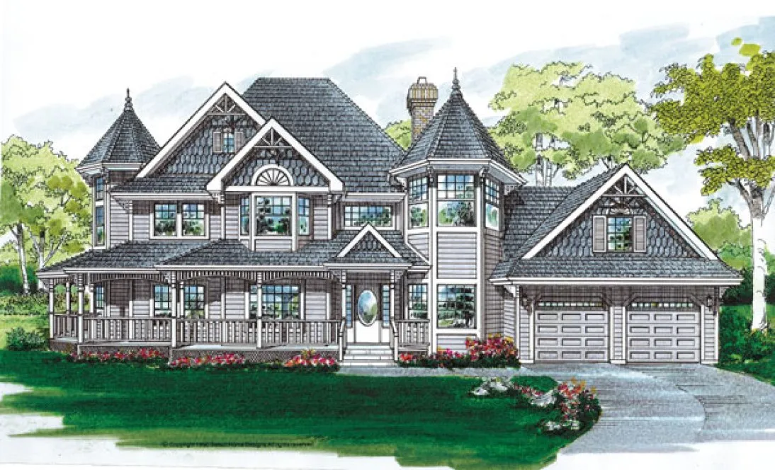 Full Rendering for House Plan #510212