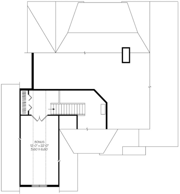Attic Plan for House Plan #146223