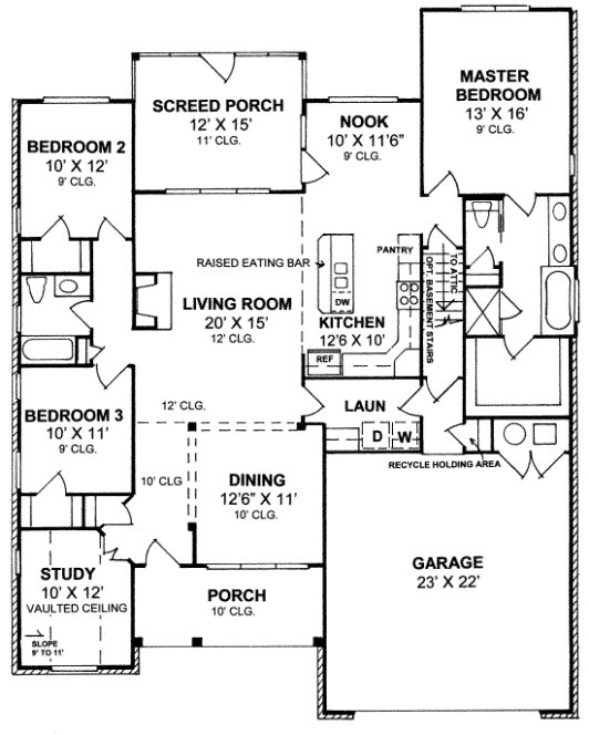 Main Floor Plan for House Plan #246614