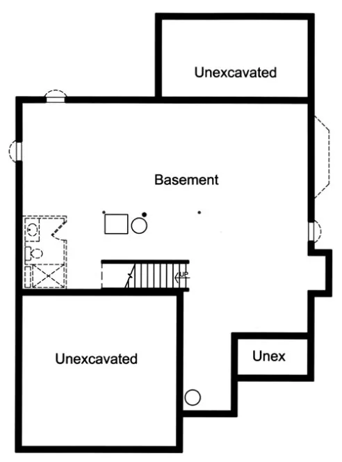 Basement Plan for House Plan #531010