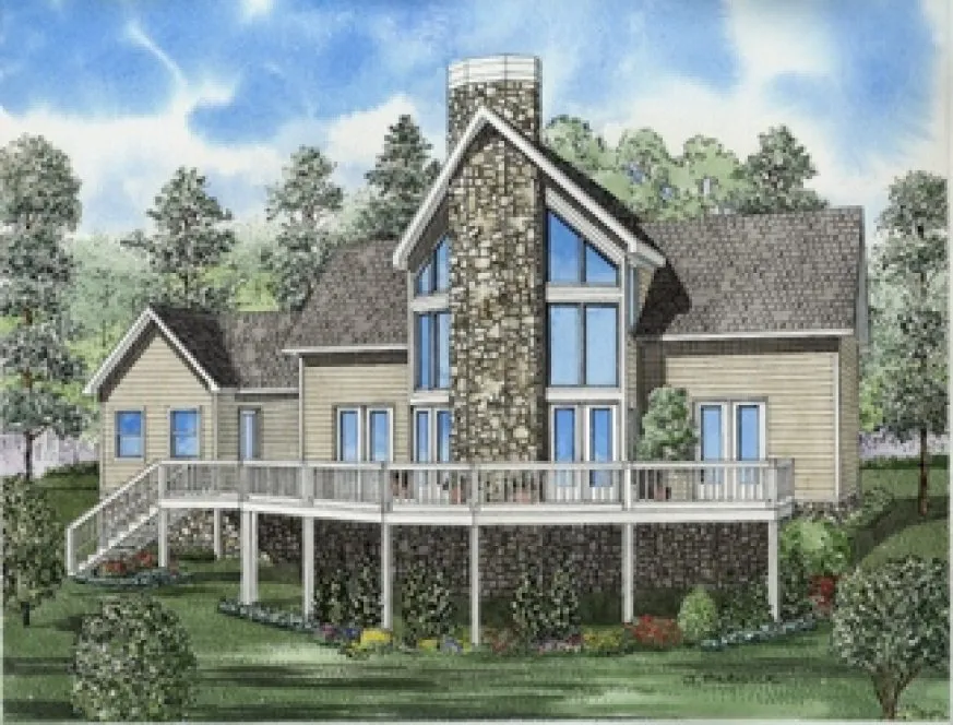 Full Rendering for House Plan #310338