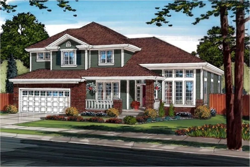 Full Rendering for House Plan #182624