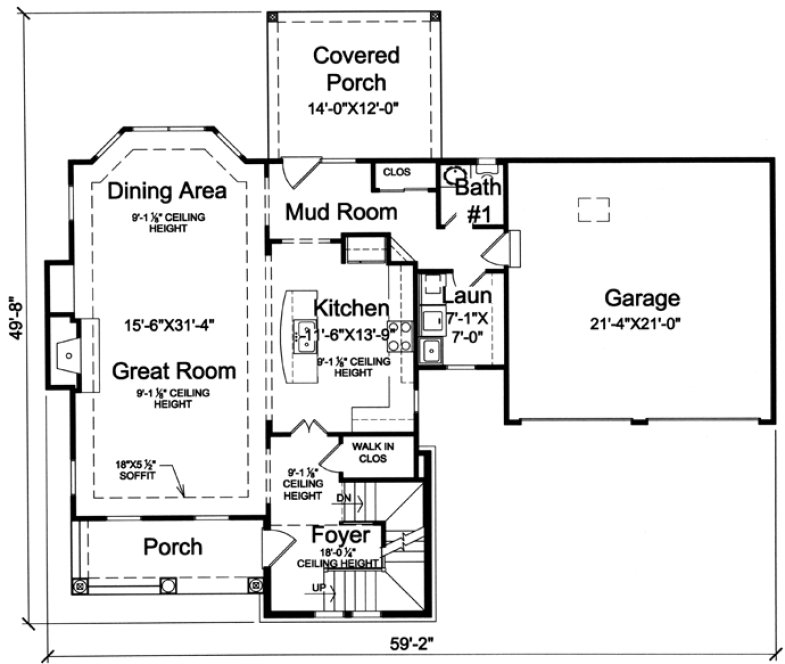 Main Floor Plan for House Plan #530166