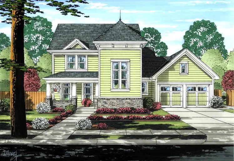 Full Rendering for House Plan #530166