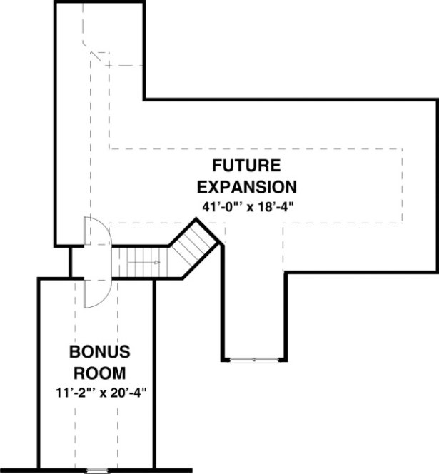 Attic Plan for House Plan #271271