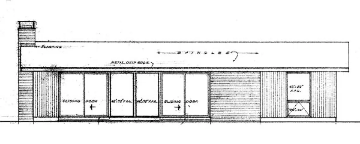 Rear Elevation for House Plan #522641