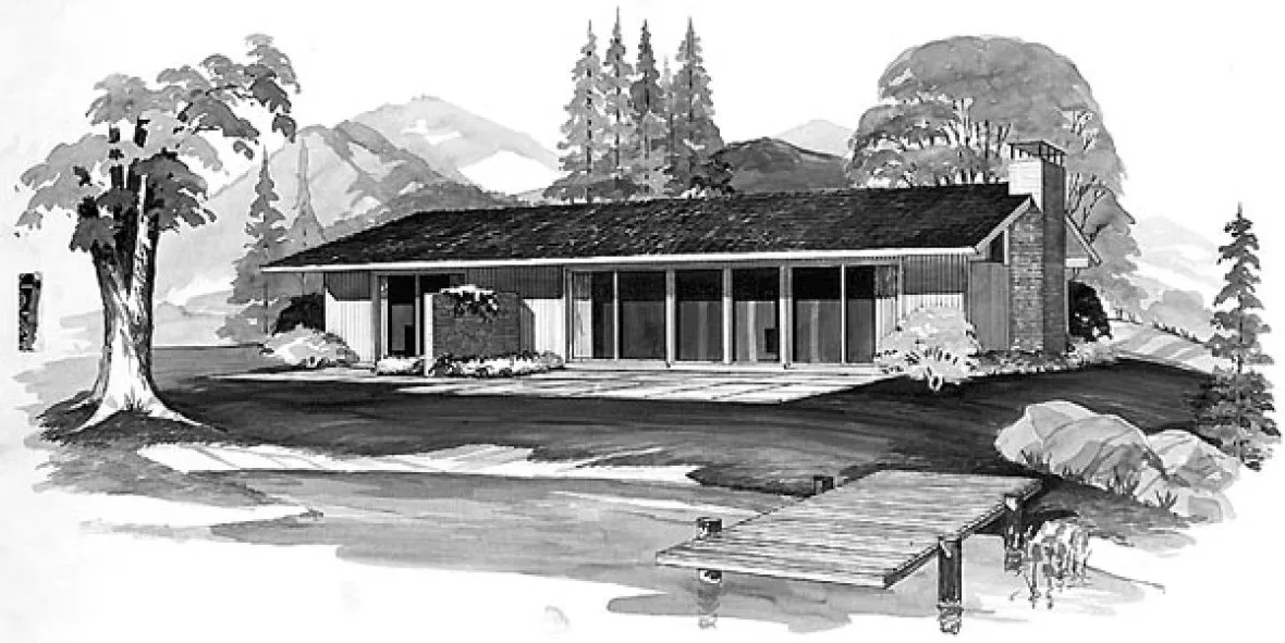 Full Rendering for House Plan #522641