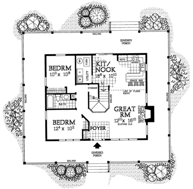 Main Floor Plan for House Plan #521863