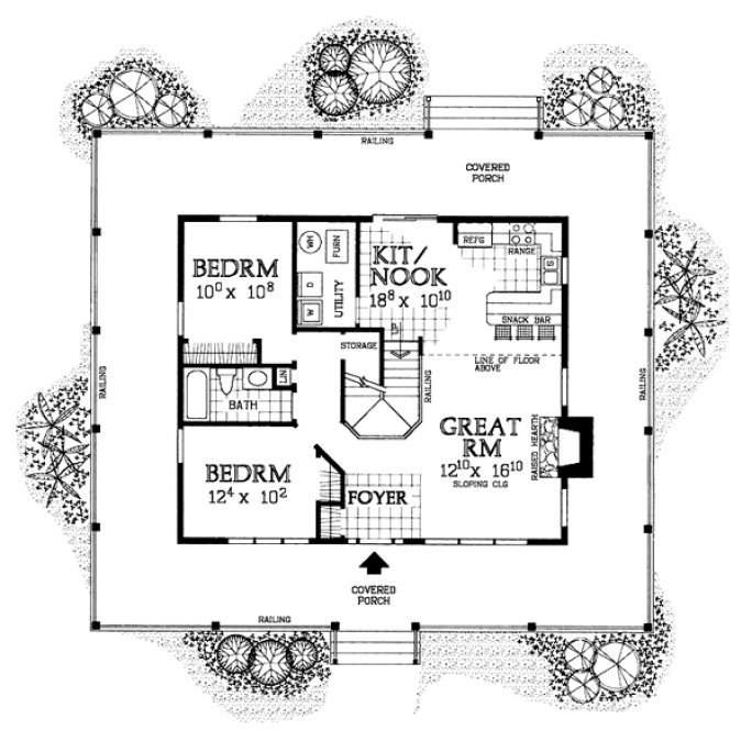 Main Floor Plan for House Plan #529763