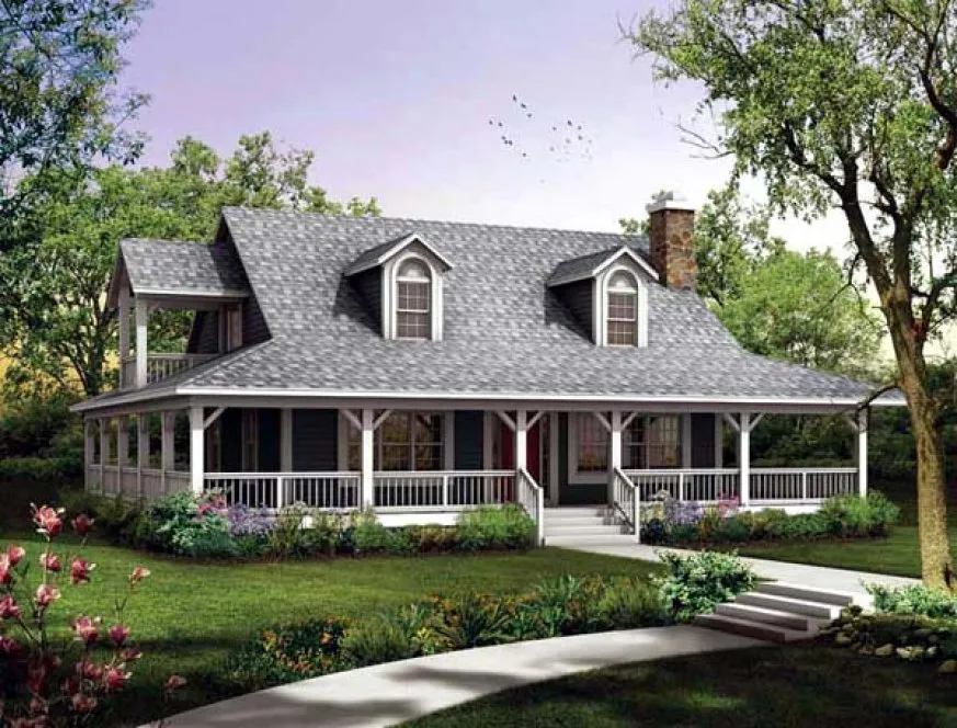 Full Rendering for House Plan #529763