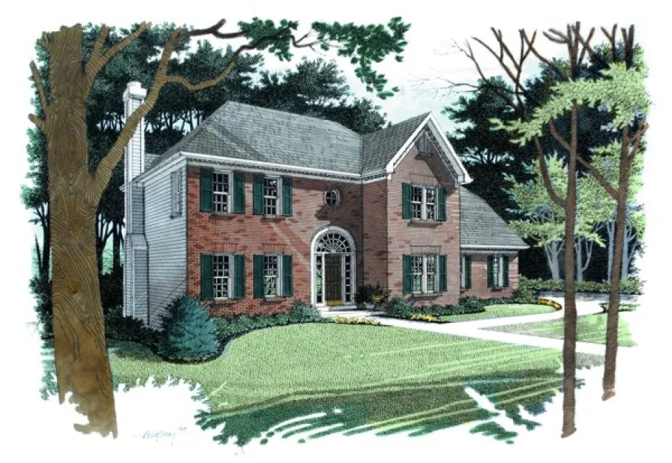 Full Rendering for House Plan #273002