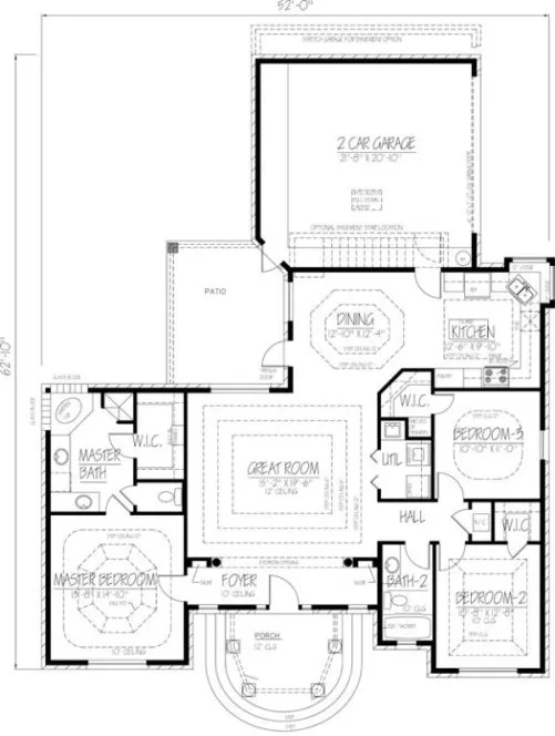 Main Floor Plan for House Plan #564700