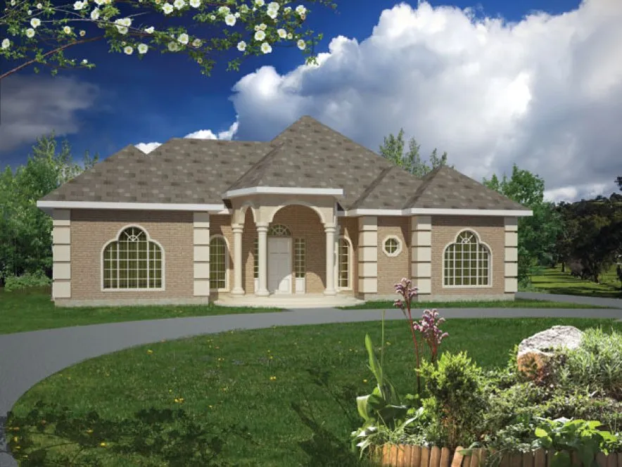 Full Rendering for House Plan #564700