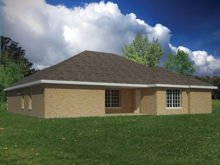 Rear Elevation for House Plan #561010