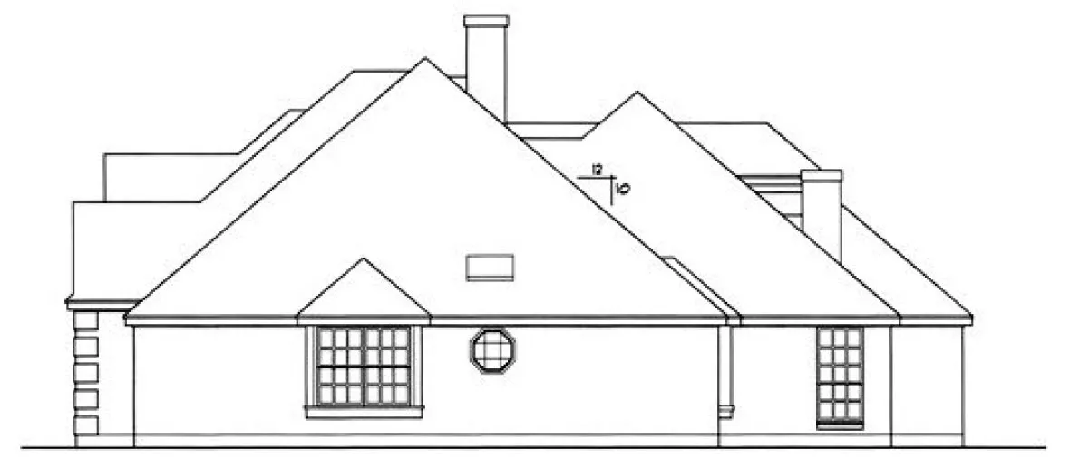 Right Elevation for House Plan #447132