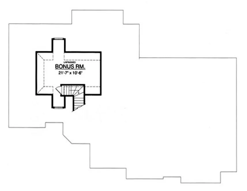 Attic Plan for House Plan #447132