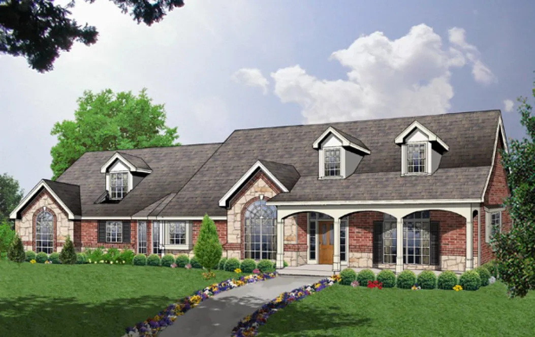 Full Rendering for House Plan #448232