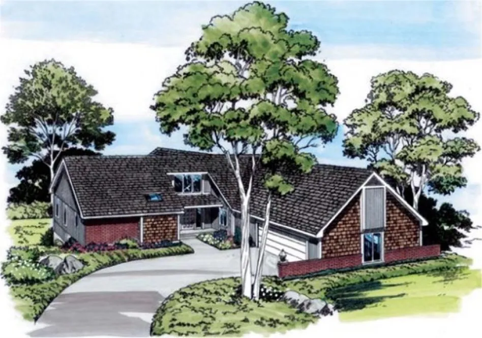 Full Rendering for House Plan #183851