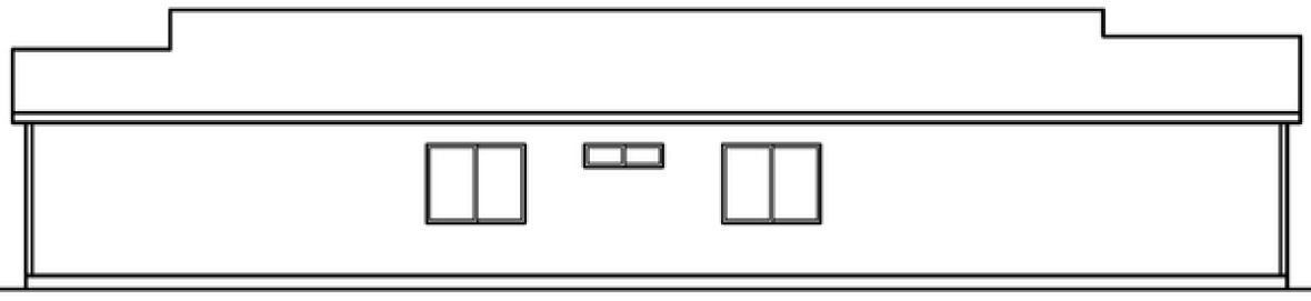 Left Elevation for House Plan #347321