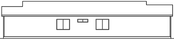 Left Elevation for House Plan #347321