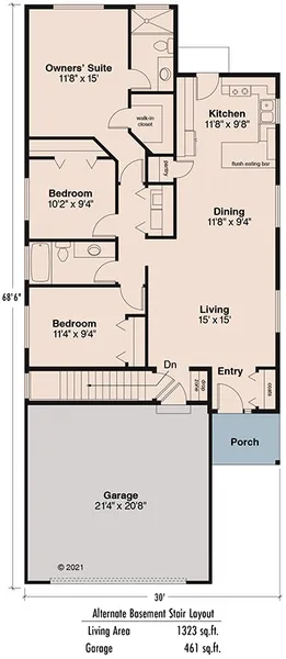 ExteriorPhoto for House Plan #347321