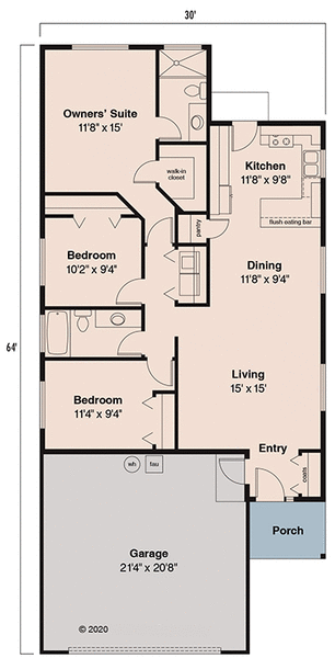 Main Floor Plan for House Plan #347321