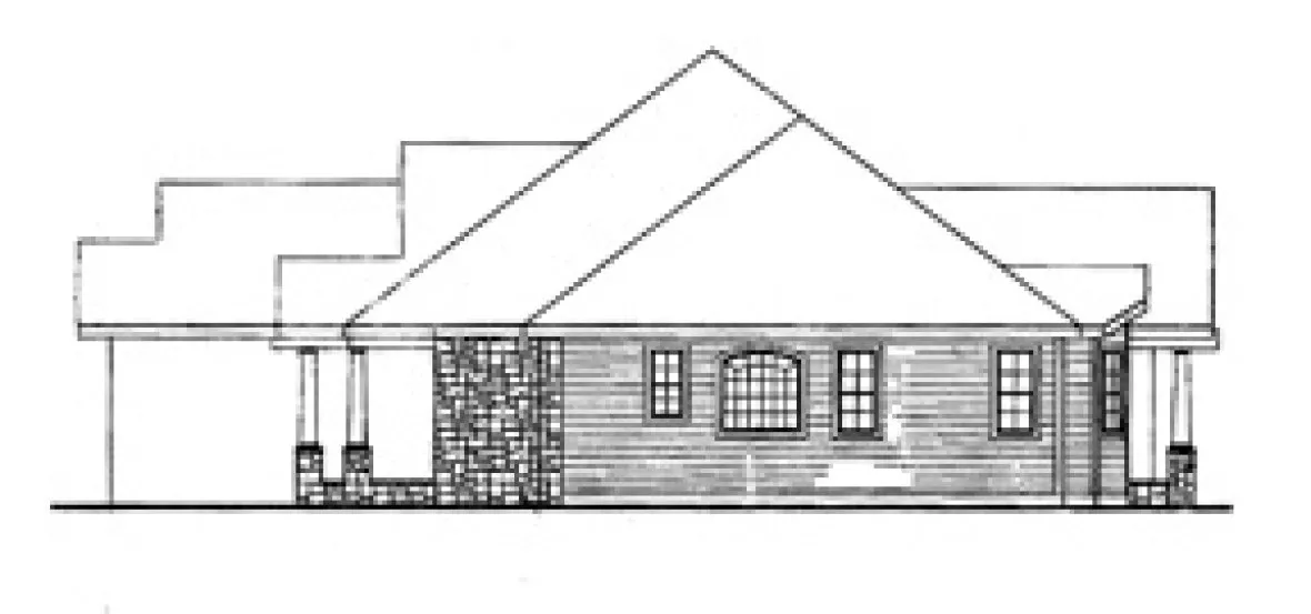 Right Elevation for House Plan #622021