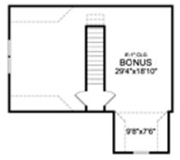 Second Floor Plan for House Plan #622021