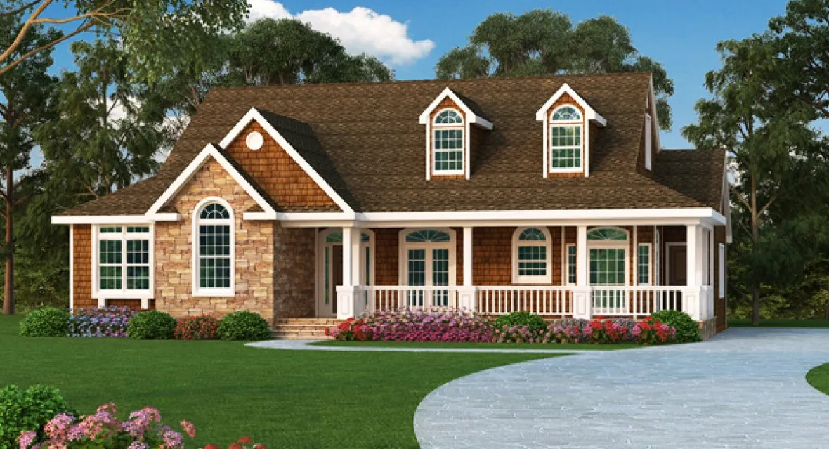 Full Rendering for House Plan #620231