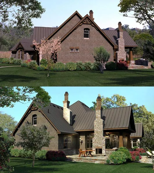 Right Elevation for House Plan #647482