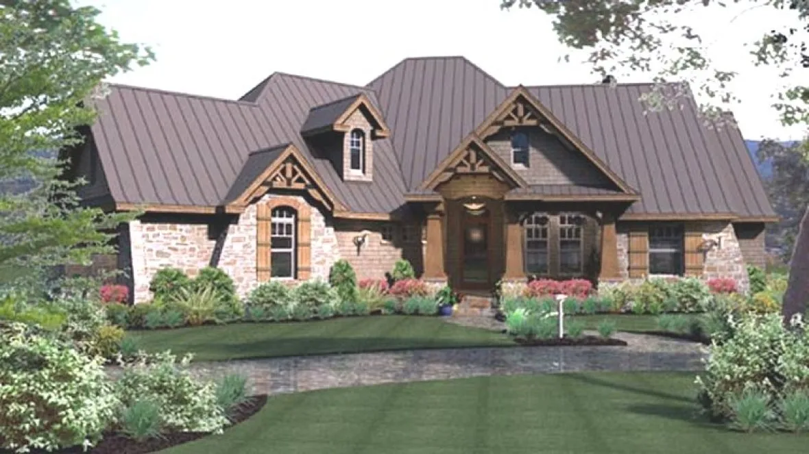Full Rendering for House Plan #647482
