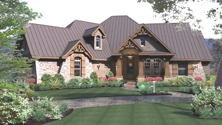 Full Rendering for House Plan #647482