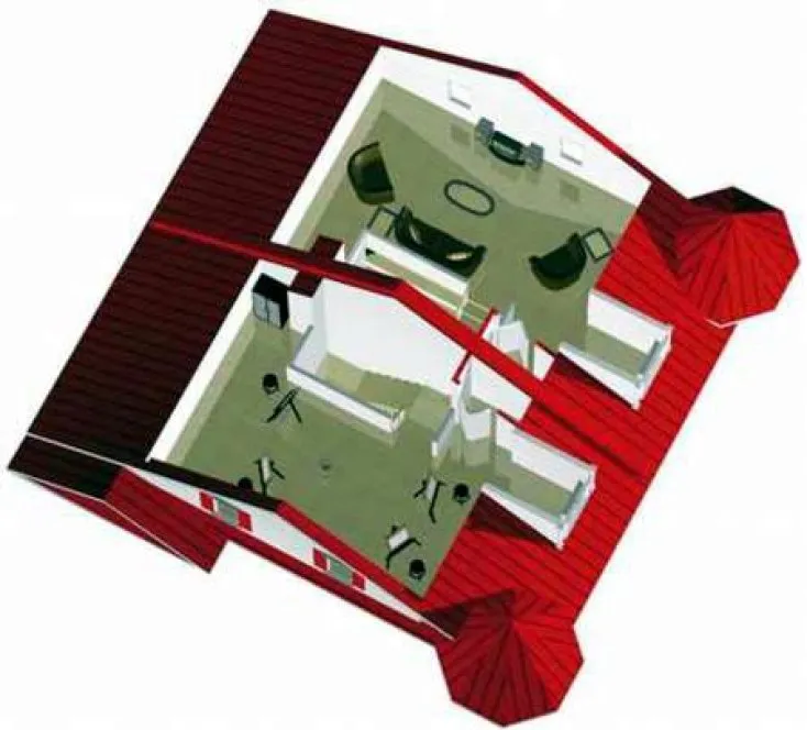 Attic Plan for House Plan #176995