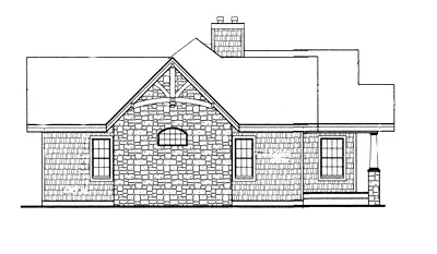 Right Elevation for House Plan #625602