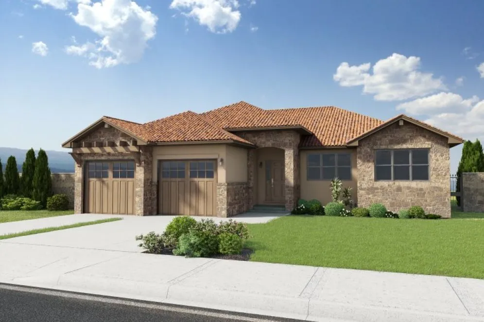 Full Rendering for House Plan #195343