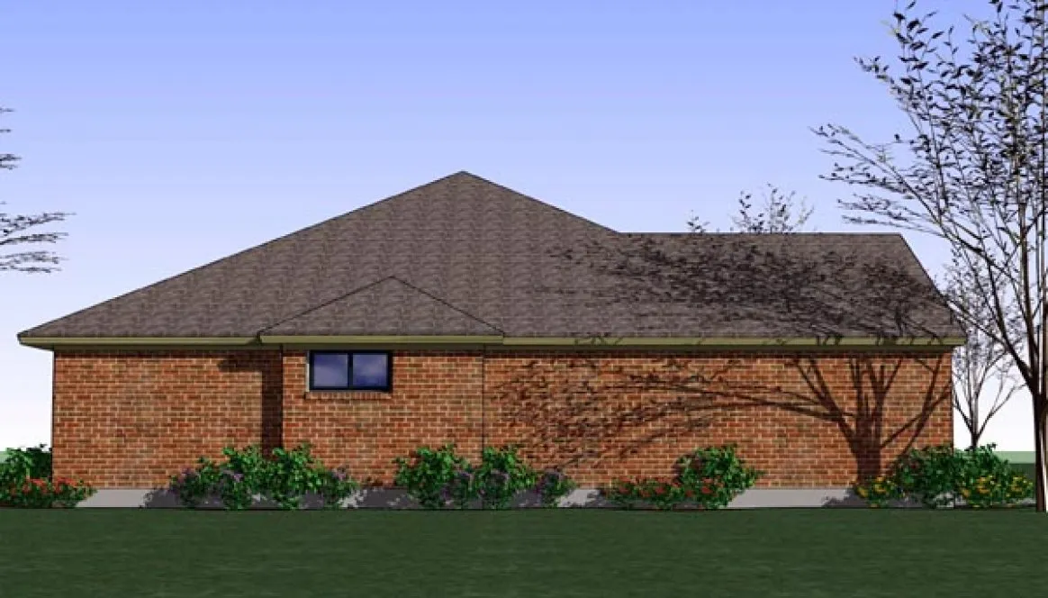 Left Elevation for House Plan #649231