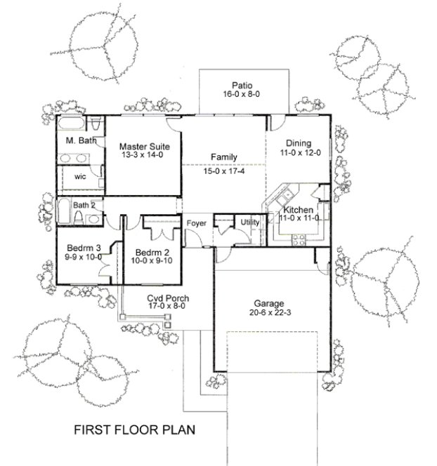 Main Floor Plan for House Plan #646531