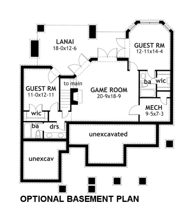Basement Plan for House Plan #641241